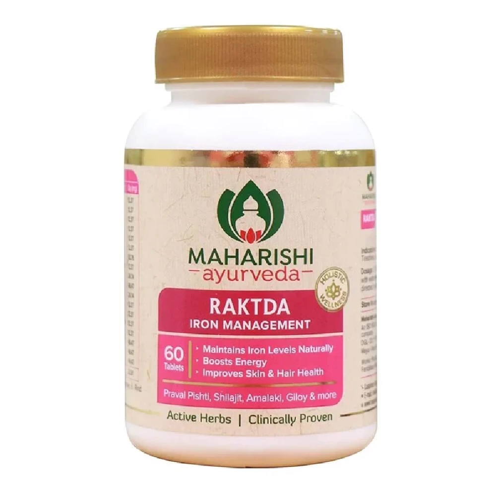 Maharishi Ayurveda Raktda Iron Tablets, 60 Tablets-1.webp